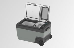 Kulkas Portabel Mobil Kompresor DC Listrik Bentuk Peluru Pembuat Es 45L Freezer 6pcs/8-10mnt Casing Plastik - Product Image 5