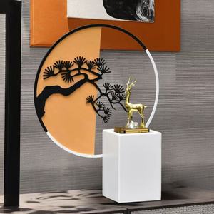 Zhaocai Deer - Decoración <span class=keywords><strong>de</strong></span> Lujo Ligero con Agua Fluida para Sala <span class=keywords><strong>de</strong></span> Estar, Recibidor, Mueble <span class=keywords><strong>de</strong></span> TV, Oficina y Regalos Novedosos - Product Image 3