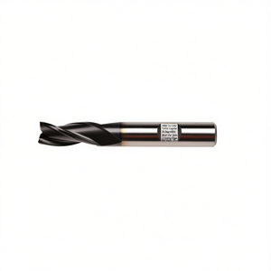Cortador HSS Co Ta1415 con recubrimiento TiAlN, hélice de 30 grados, corto para ranuras, 3 filos de corte con vástago Weldon - Product Image 2