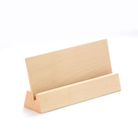 Porte-cartes en bois de hêtre, organiseur de bureau, présentoir en bois pour menu, photo, carte postale, calendrier, décoration pour restaurant, maison, bureau