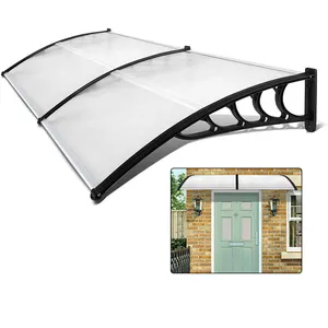 Vertak pation aluminium frame home transparent awning canopy polycarbonate front door awning