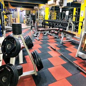 Mới dễ dàng cài đặt cao su phòng tập thể dục sàn cao su chất lượng cao gạch - Product Image 4