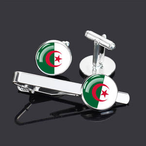 Juego de Gemelos y Pisacorbatas con Diseño de Bandera de País, Modelo Factory 287, Gemelos Personalizados con Botón de Manga, Juego de Gemelos y Pisacorbatas para <span class=keywords><strong>Hombre</strong></span> - Product Image 3