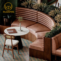 Meubles de restaurant en bois massif durables, tables et chaises, mobilier de café, tabourets de bar, canapés modernes pour clubs