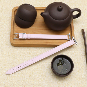Pulsera de doble envoltura para <span class=keywords><strong>Apple</strong></span> <span class=keywords><strong>Watch</strong></span> Series 9 <span class=keywords><strong>Correas</strong></span> 45mm 44mm 42mm <span class=keywords><strong>41mm</strong></span> Cuero genuino 14mm Correa H Band para Hermes - Product Image 3