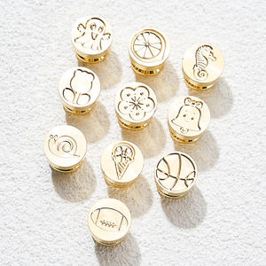 Sceau de cire personnalisé avec logo, mini 15 mm 1,5 cm, motif floral tulipe mignon - Product Image 2