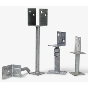 Rustproof <strong>Post</strong> Anchor Support <strong>for</strong> 90mm 100mm 115mm <strong>Posts</strong> <strong>Post</strong> Stand <strong>Bracket</strong> Galvanized Steel <strong>for</strong> Wood Beam Construction - Product Image 1