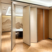 Cloison pliante coulissante de qualité supérieure pour espaces de travail, séparateur mobile pour bureaux, bâtiments et restaurants