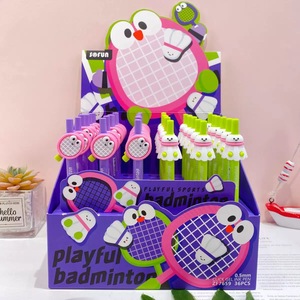 Bolígrafo Creativo con Forma de Raqueta de Bádminton, Bolígrafo de Dibujos Animados con Clic, Bolígrafos Escolares Deportivos para Estudiantes, Venta al por Mayor - Product Image 2