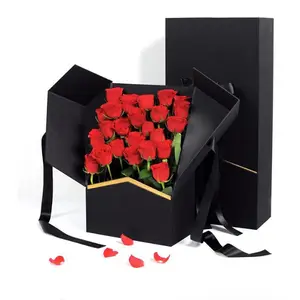 豪华定制伴娘提案纸板玫瑰礼品花包装纸盒
