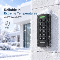 SK2-R EM 125kHz RFID Wiegand Keypad Reader IP67 Tahan Air Pembaca Kontrol Akses Luar Ruangan Dengan Tombol Berlampu Latar