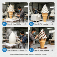 Harsen handgemaakte handgeschilderde cartoon sculptuur op maat gemaakte onregelmatige vorm commerciële buiten decoratie ornament