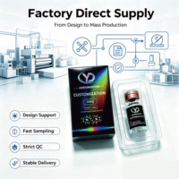 Cajas y Etiquetas para Empaque de Péptidos de 3ml, 5ml, 7ml, 10ml, Equipadas con Bandejas de Plástico, Cajas Holográficas