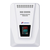 Stabilisateur de tension automatique monophasé 3KVA 5KVA à commande par relais AVR 220V, régulateur de tension mural pour toute la maison