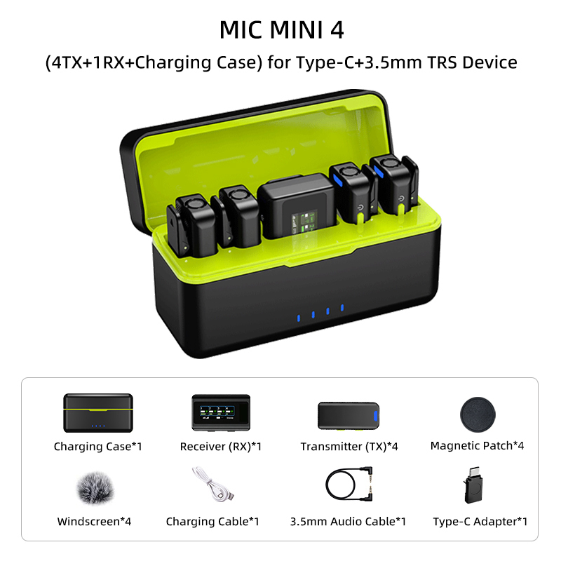 MIC MINI4 Noir 1 à 4