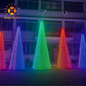 ANPU RGB LED <span class=keywords><strong>luces</strong></span> de árbol de Navidad grande al aire libre impermeable programable DMX sincronización de música alumbrado público para decoración de vacaciones - Product Image 6