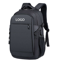 Sac à dos de sport à logo personnalisé de grande capacité Sac de voyage étanche pour ordinateur portable d'affaires décontracté pour étudiants avec doublure en polyester