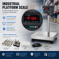 Indicateur de poids numérique avec communication RS232, affichage LED rouge, matériau ABS, contrôleur de plateforme et de balance de table