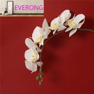 Orquídea Phalaenopsis Artificial de Terciopelo Melocotón, 8 Unidades, <span class=keywords><strong>Precio</strong></span> Económico, Decoración de Flores Artificiales - Product Image 3