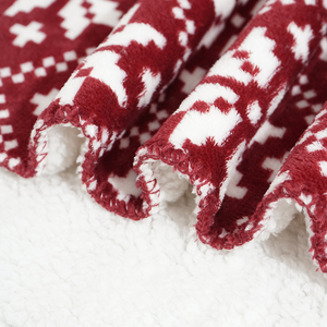 Christmas <strong>Throw</strong> Blanket | <strong>Red</strong> Snowflake Christmas Fleece Blanket | Soft, Plush, Warm Winter Cabin <strong>Throw</strong>, (<strong>Red</strong>/White Snowflake) - Product Image 6