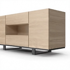 Solid Wood Convertible <b>Sideboard</b> Cabinet-Modern Luxury Design for Hotel & Living Room Use - Product Image 1