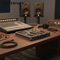 Microphone d'instrument SOUNDMARK CX-608 066 en alliage d'aluminium noir de haute qualité avec connecteur XLR 48V DC