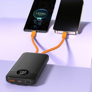 Batterie externe de voyage rechargeable de grande capacité 20000mah 30000mah avec câble de charge intégré 22.5W - Product Image 4