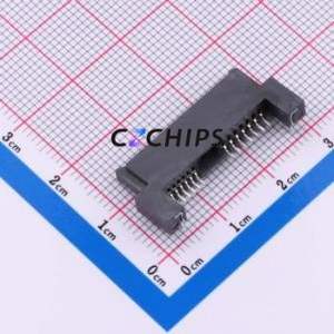 HDGCYLSY-SATA-112 Hard Drive Connector (SAS/SATA/M.2) SMD Connector SATA Female 13P Horizontal Mount - Product Image 2