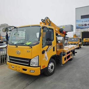 Camion de plate-forme de travail télescopique hydraulique de camion de <span class=keywords><strong>panier</strong></span> de véhicule de travail à haute altitude multifonctionnel de FAW 20M - Product Image 1