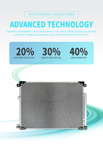 Condenseur en aluminium de voiture de condenseur refroidi par air automatique de vente chaude pour <span class=keywords><strong>PEUGEOT</strong></span> <span class=keywords><strong>208</strong></span> 2008 C4 OEM 9825371480 - Product Image 4