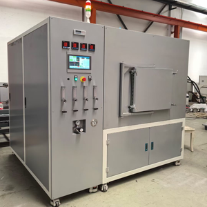 Laboratuvar yüksek sıcaklık 1200C kutu tipi hidrojen H2 Inert gaz atmosferi sinterleme kutusu fırın - Product Image 5