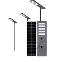 Lampu Jalan Tenaga Surya All in One 8010 dengan Sensor Gerak Induktif, Menyala Otomatis dari Senja hingga Fajar, LED IP65 Tahan Air 3.2V untuk Jalan Komunitas