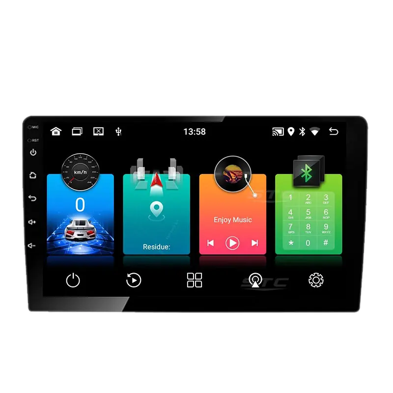 7 inç TFT dokunmatik ekran GPS izci Waterprooff BT için geçerli Moto/araba/bisiklet Android radyo araba stereo sistemi evrensel