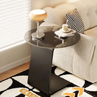 Table basse pliable personnalisable en acier inoxydable, table d'appoint moderne pour salon, chambre, petite table de chevet pour appartement