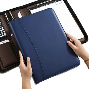 A4 Tùy Chỉnh Kinh Doanh Giả Da Trống Vòng Chất Kết Dính Túi Tài Liệu Tổ Chức Folio Thư Mục Tập Tin Thăng Hoa Danh Mục Đầu Tư Với Notepad - Product Image 1