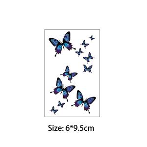 Nouveaux Autocollants <span class=keywords><strong>3D</strong></span> <span class=keywords><strong>Papillon</strong></span> Temporaires Tatouages Papillons et Fleurs Autocollants Colorés Art Corporel Tatouages Temporaires pour Femmes et Enfants - Product Image 2