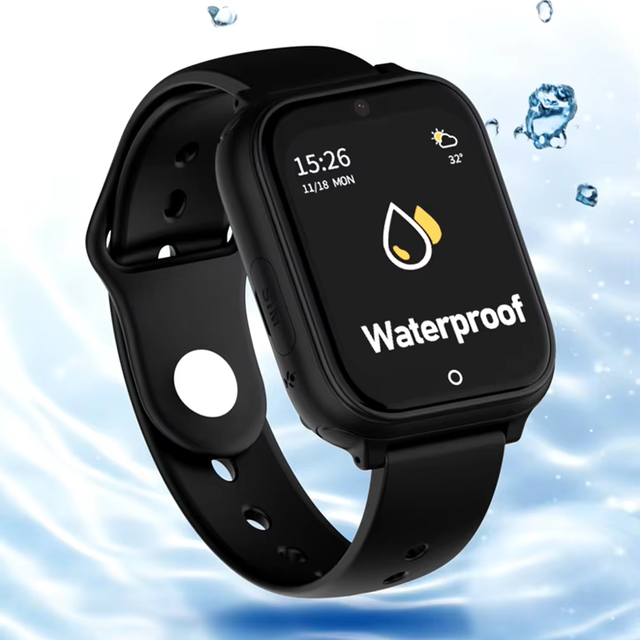 For WONLEX CT25 IP67 Waterproof GPS Tracker Smartwatch for Kids Android 4G SIM Card Support Multi-Function Sleep Monitor Square