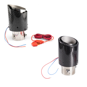 Punta <span class=keywords><strong>de</strong></span> <span class=keywords><strong>escape</strong></span> <span class=keywords><strong>de</strong></span> acero inoxidable <span class=keywords><strong>de</strong></span> alta calidad con <span class=keywords><strong>luz</strong></span> <span class=keywords><strong>LED</strong></span>, efecto llama, universal <span class=keywords><strong>para</strong></span> todos los vehículos - Product Image 1