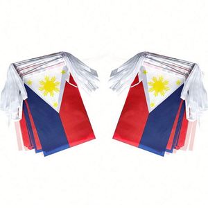 Philippines Filipino Polyester String Flag Bunting Decoration Pennant <b>Banner</b> for Outdoor and Indoor National Country Decor - Product Image 6
