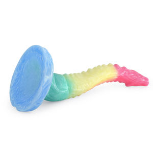Günstige und gute Qualität Fantasy Silikon Sexspielzeug Ganzkörper Soft Real Touch Anal Penis Dildo für Frau Vaginal G-Punkt Saugen - Product Image 5