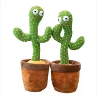 Jouet en peluche pour enfants célébrité danse Cactus fleurs enchanteresses torsion parlant jouets doux et drôles pour les enfants
