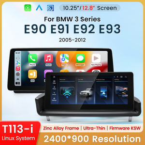 HFmidia 2026 ระบบลินุกซ์ใหม่ 10.25 นิ้ว หน้าจอบาง สำหรับ BMW ซีรีส์ 3 E90 E91 E92 E93 เครื่องเล่นวิดีโอในรถยนต์แบบไร้สาย CarPlay - Product Image 2