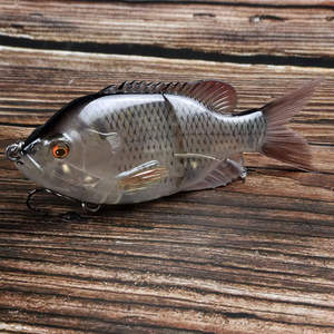 Señuelo de Pesca Articulado de 140mm y 57g con Cola de Fibra, Tipo Bluegill Glide y <span class=keywords><strong>Sunfish</strong></span> Glide, para Pesca en Superficie - Product Image 3