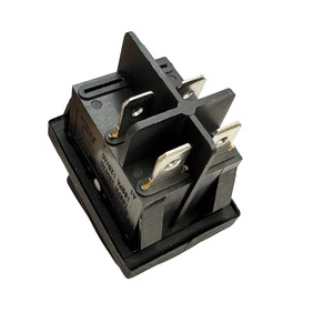 32x25mm Nặng không thấm nước ON-OFF nút màu đỏ Rocker chuyển đổi màu đỏ dẫn 16A 250VAC chuyển đổi dtst 4-pin chống bụi Rocker chuyển đổi bảng điều khiển - Product Image 3