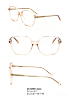 Montures de lunettes optiques carrées surdimensionnées en acétate de cellulose pour myopie avec charnières à ressort