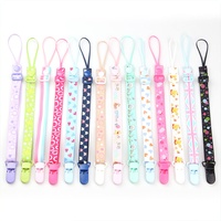 Attache-sucette pour bébé, chaîne à ruban, support pour sucette, clips pour sucette, laisse, sangle, support pour tétine pour l'alimentation des nourrissons