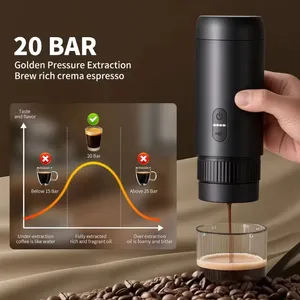 Machine à expresso électrique portable 2 en 1, machine à <span class=keywords><strong>café</strong></span> de voyage, machine à <span class=keywords><strong>café</strong></span> pour voiture, pour <span class=keywords><strong>café</strong></span> en poudre et capsules - Product Image 3