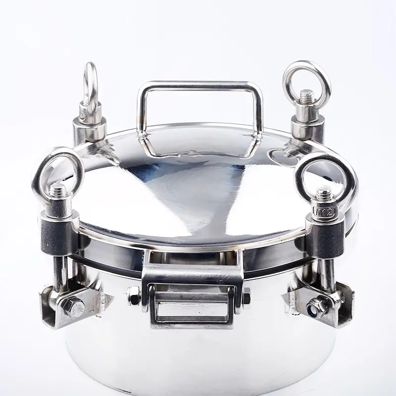 Hygienic manhole cover stainless steel manhole  sanitary tank manway