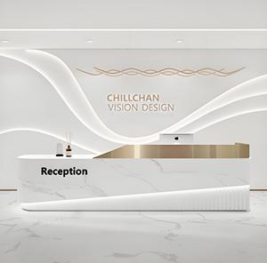 Mostrador de Recepción Creativo Personalizado de Plástico Reforzado con Fibra de Vidrio B036, Ecológico, Resistente a la Intemperie, Moderno, para Hotel, Escuela, Empresa - Product Image 6