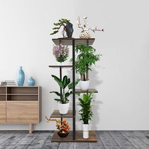 Patio Jardin Salon Balcon <span class=keywords><strong>Chambre</strong></span> à coucher 5 Niveaux Support pour Plantes Intérieur Métal Étagère à Fleurs Support pour Plantes - Product Image 5